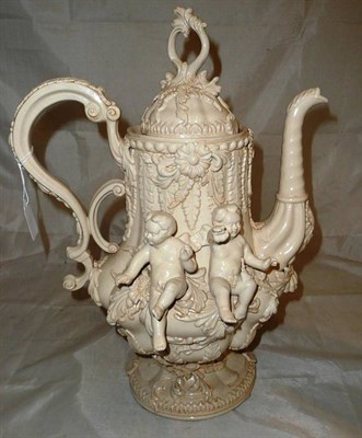 Lot 265 - P Weldon coffee pot and cover