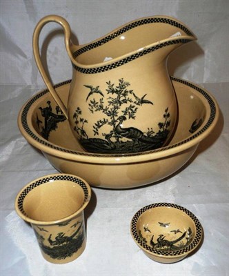 Lot 278 - Wedgwood transfer printed four piece wash set