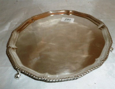 Lot 280 - A silver salver