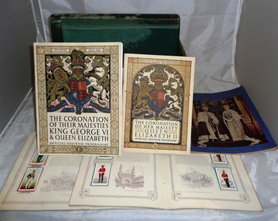 Lot 356 - A small quantity of books and cigarette card albums