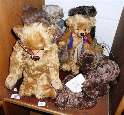 Lot 365 - Seven jointed Teddy bears by Stella Bolland