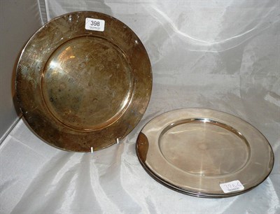 Lot 398 - Four silver plates