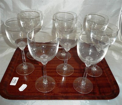 Lot 400 - Set of eight Villeroy and Boch wine glasses - Octavie