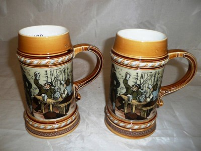 Lot 408 - Two Mettlach steins