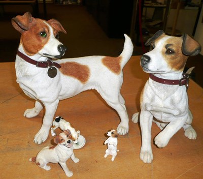 Lot 421 - Two 'Country Artist' Jack Russels and three others (5)