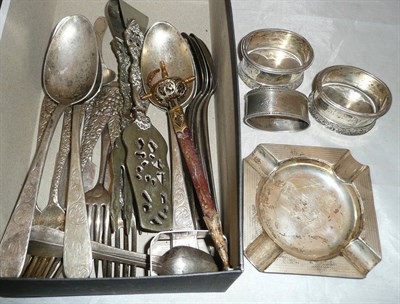 Lot 439 - A collection of silver, sterling silver and white metal