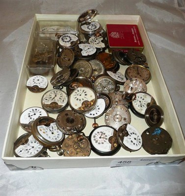 Lot 458 - A quantity of eight day pocket watch movements