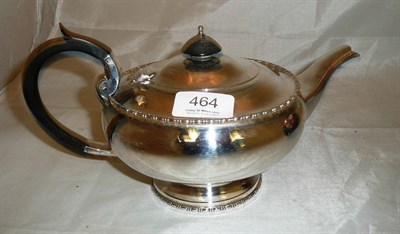 Lot 464 - Silver tea pot