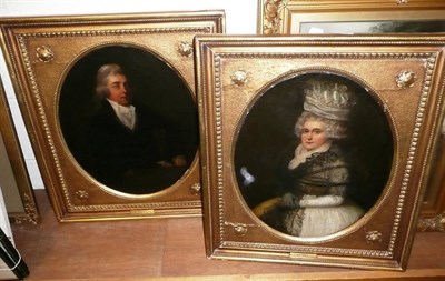 Lot 539 - A pair of early 19th century oil portraits