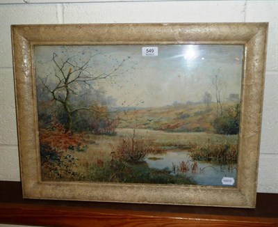 Lot 549 - Framed watercolour 'Spring' signed by A. Kinsley