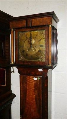 Lot 565 - An eight day longcase clock, with a square brass dial