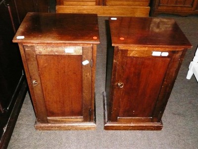 Lot 578 - Two mahogany bedside cabinets