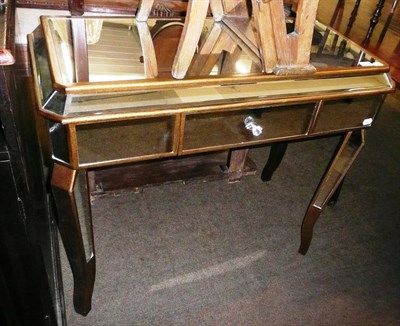 Lot 584 - Modern mirrored console table