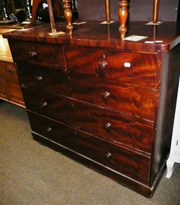 Lot 594 - Victorian mahogany four height chest of drawers