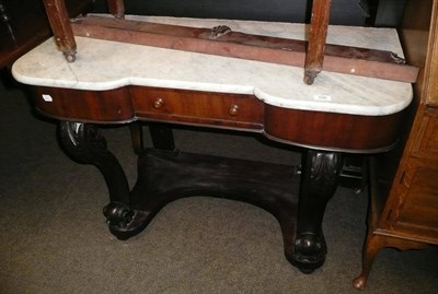 Lot 598 - Victorian marble top washstand