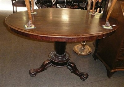 Lot 609 - Victorian mahogany flip top table