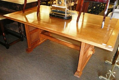 Lot 626 - Arts & Crafts oak refectory table