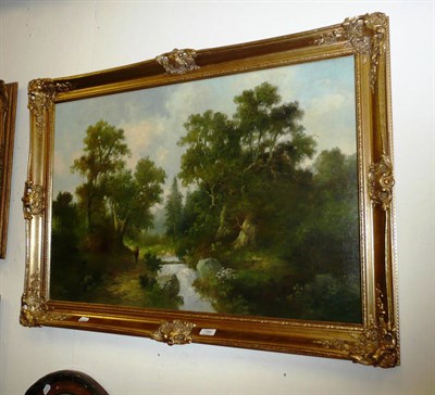 Lot 780 - A framed 20th century Continental landscape, oil painting