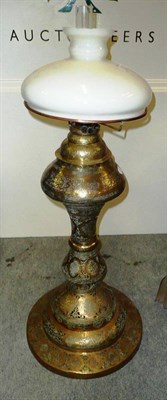 Lot 783 - Large Eastern brass oil lamp