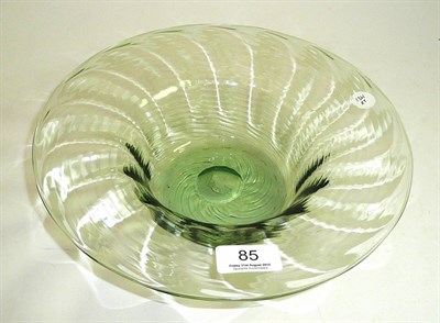 Lot 85 - Green Whitefriars bowl