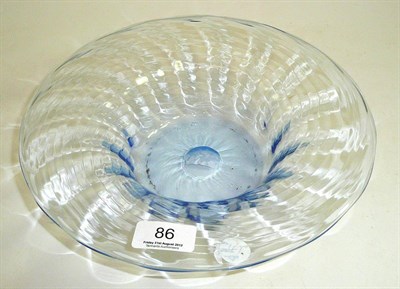 Lot 86 - Blue Whitefriars bowl