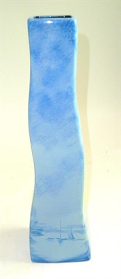 Lot 98 - Peggy Davies ceramics figure 'Blue Chimney' shaped vase