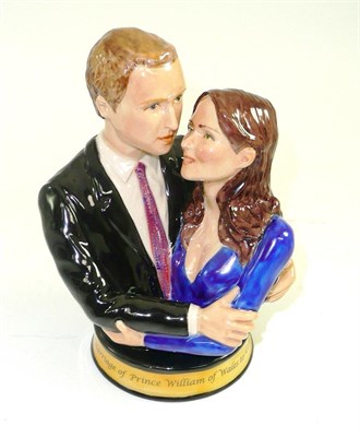 Lot 99 - Peggy Davies ceramics figure 'William and Kate'