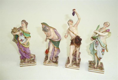 Lot 117 - A set of four 'Vienna' porcelain figures, allegorical of the seasons, approximately 18cm