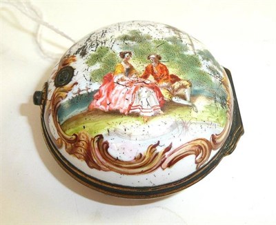 Lot 188 - A late 18th century enamel outer case (a.f.)