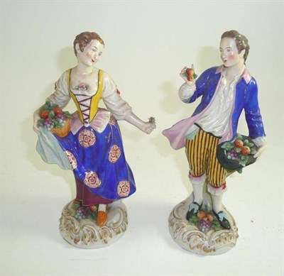 Lot 209 - A pair of late 19th century French figures of lady and gallant