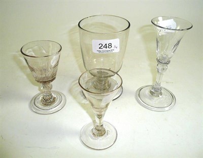 Lot 248 - Four Georgian glasses