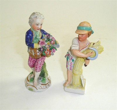 Lot 272 - Two small Continental figures after 18th century originals