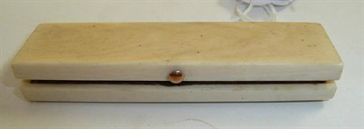 Lot 335 - A Georgian ivory toothpick holder (a.f.)