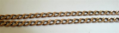 Lot 336 - A 9ct gold curb link necklace