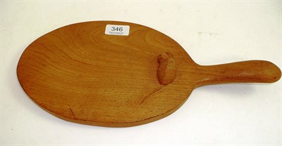 Lot 346 - A Thompson of Kilburn oak cheeseboard