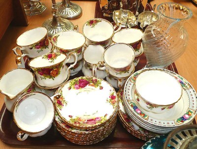 Lot 360 - A Royal Albert Old Country Rose twenty nine piece tea set (a.f.) and a quantity of china and a...