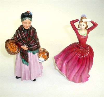 Lot 367 - Royal Doulton figure 'The Orange Lady' HN1759 and another, 'Katrina'