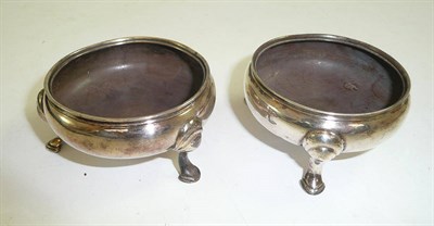 Lot 458 - Pair of silver salts