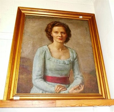 Lot 470 - Oil painting of a girl by Arnold Mason RA