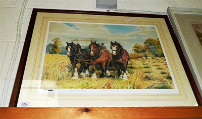 Lot 489 - A framed colour print after the Alderson sisters signed by D.M Alderson, limited edition 150/150