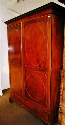 Lot 533 - Inlaid wardrobe