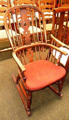 Lot 589 - Rocking Windsor chair