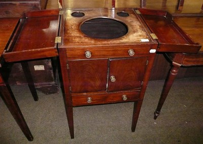 Lot 610 - A Regency period mahogany washstand