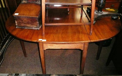 Lot 620 - George III mahogany dining table (repairs)