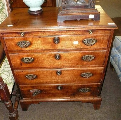 Lot 643 - An 18th century and later bachelor chest embossed twin headed eagle fittings