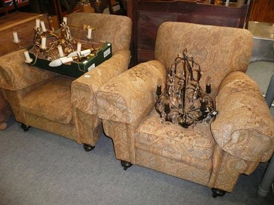 Lot 802 - Pair of Victorian armchairs