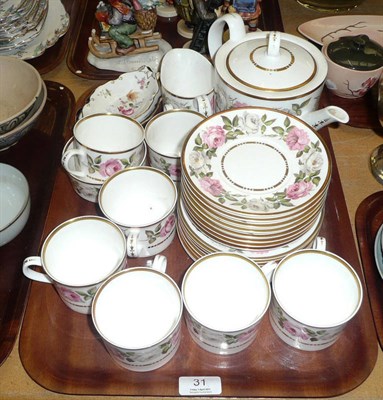 Lot 31 - A Royal Crown Derby oval dish, another and a Royal Worcester tea set