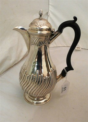 Lot 61 - A silver hot water jug 15.8oz