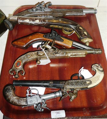 Lot 96 - Six replica pistols