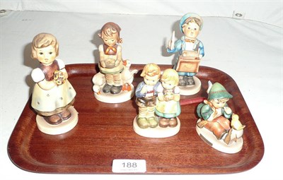 Lot 188 - Five Goebel figures